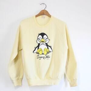 Vintage Niagara Falls Canada Penguin Sweatshirt Large